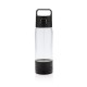 Hydrate bottle with wireless charging, transparent
