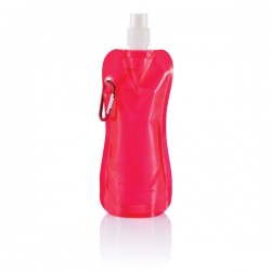 Foldable water bottle, red