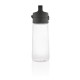 Hydrate leak proof lockable tritan bottle, transparent