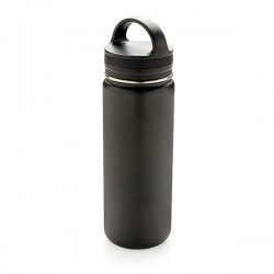 Vacuum insulated leak proof wide mouth bottle, black