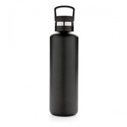 Vacuum insulated leak proof standard mouth bottle, black