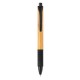 Bamboo & wheatstraw pen, black