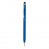 Thin metal stylus pen, blue