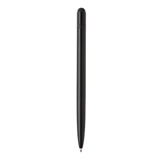 Slim aluminium stylus pen, black