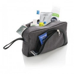 Classic two tone toiletry bag, anthracite