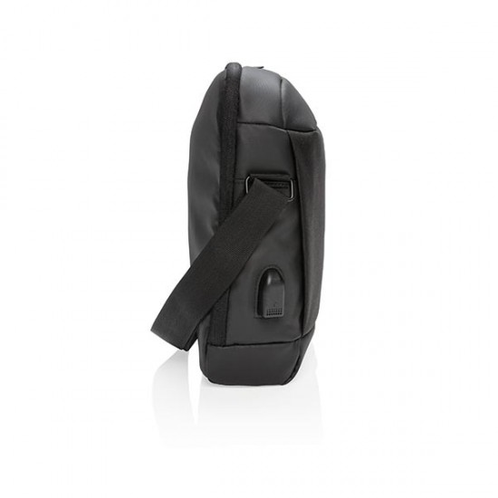 Madrid RFID USB 15.6" laptop bag PVC free, black Madrid RFID USB 15.6" laptop bag PVC free, black