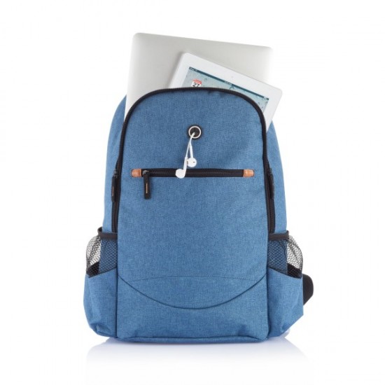 Fashion duo tone backpack, blue