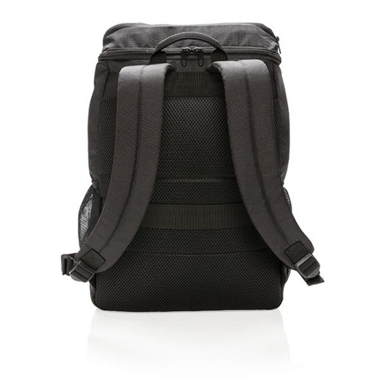 Swiss Peak RFID easy access 15" laptop backpack PVC free, bl