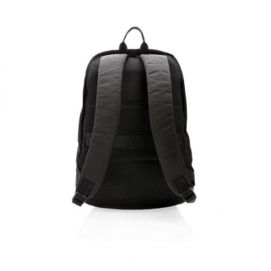 Standard RFID anti theft backpack PVC free, black