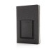 Deluxe A5 Notebook with phone pocket, black