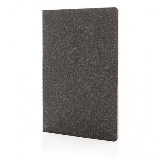 A5 standard softcover slim notebook, black