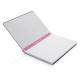 Deluxe A5 notebook with spiral ring, pink