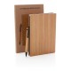 A5 Bamboo notebook & pen set, brown