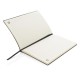 A5 recycled leather notebook, grey A5 recycled leather notebook, grey