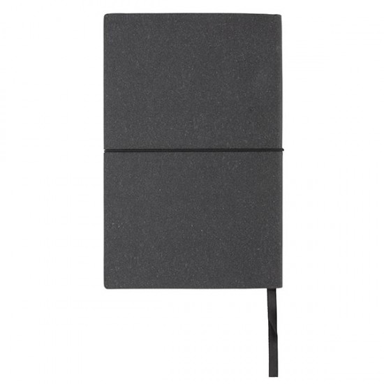 A5 recycled leather notebook, grey A5 recycled leather notebook, grey
