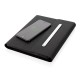5.000 mAh power notebook A5 with wireless charging, black