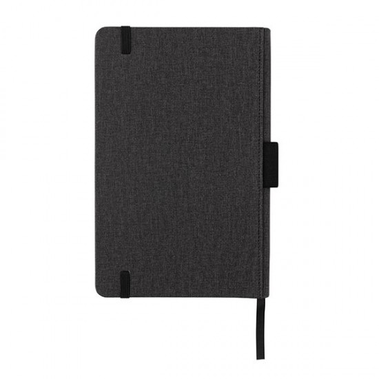 Deluxe A5 notebook with pen holder, black