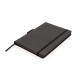 Deluxe A5 notebook with pen holder, black