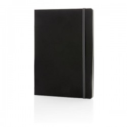 Deluxe A5 flexible softcover notebook coloured edge, grey