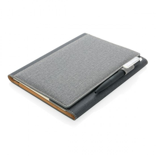 A5 Deluxe design notebook cover, grey A5 Deluxe design notebook cover, grey
