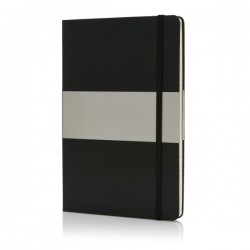 A5 squared hardcover notebook, black