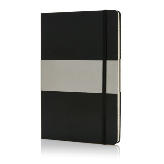A5 squared hardcover notebook, black A5 squared hardcover notebook, black