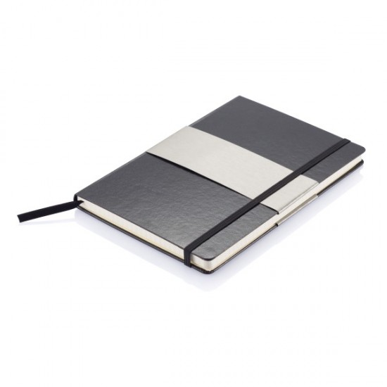 A5 squared hardcover notebook, black