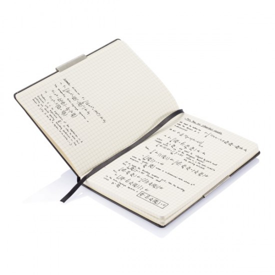 A5 squared hardcover notebook, black A5 squared hardcover notebook, black