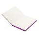 Deluxe hardcover A5 notebook with coloured side, purple