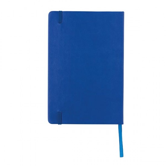 Deluxe hardcover PU A5 notebook, blue
