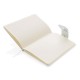 A5 Notebook & LED bookmark, white