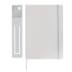 A5 Notebook & LED bookmark, white