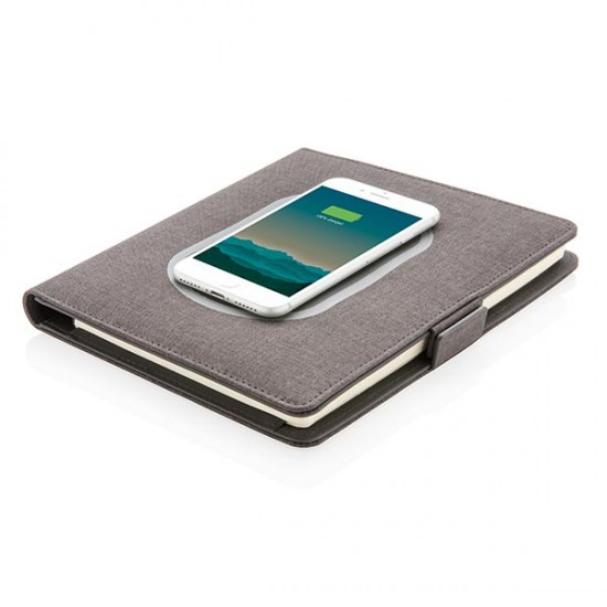 Air 5W wireless charging notebook cover A5, black Air 5W wireless charging notebook cover A5, black