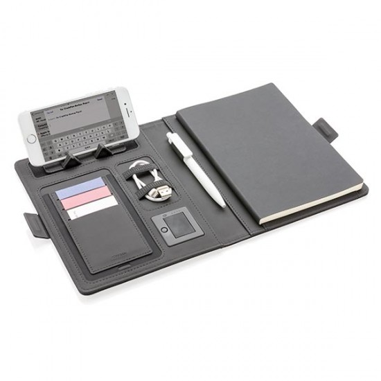 Air 5W wireless charging notebook cover A5, black Air 5W wireless charging notebook cover A5, black