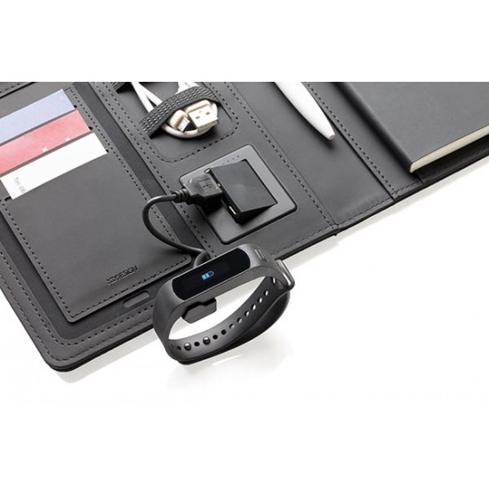 Air 5W wireless charging notebook cover A5, black Air 5W wireless charging notebook cover A5, black