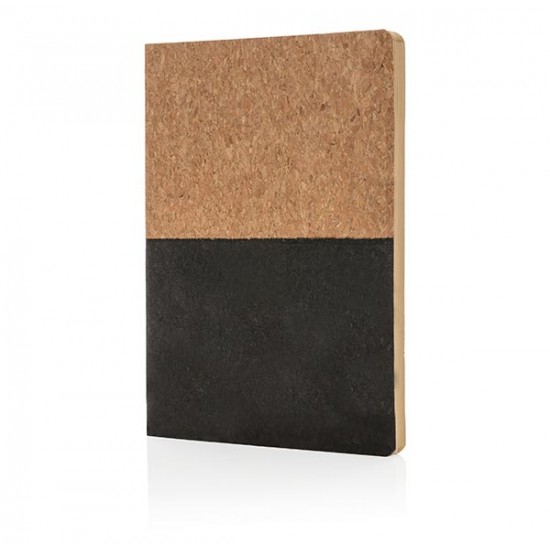 Eco cork notebook, black