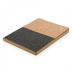 Eco cork notebook, black