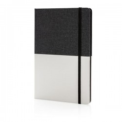 Deluxe A5 double layered PU notebook, black