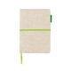 A5 Eco jute cotton notebook, green