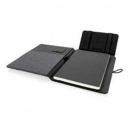 Kyoto notebook with 5W wireless charging, black