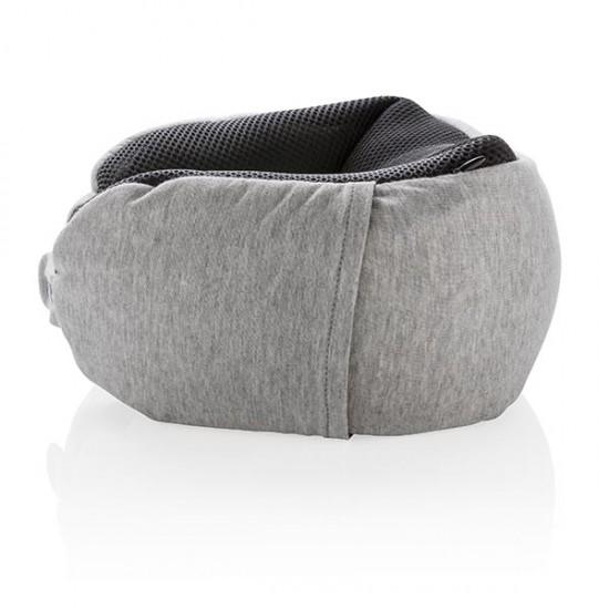 Deluxe microbead travel pillow, grey