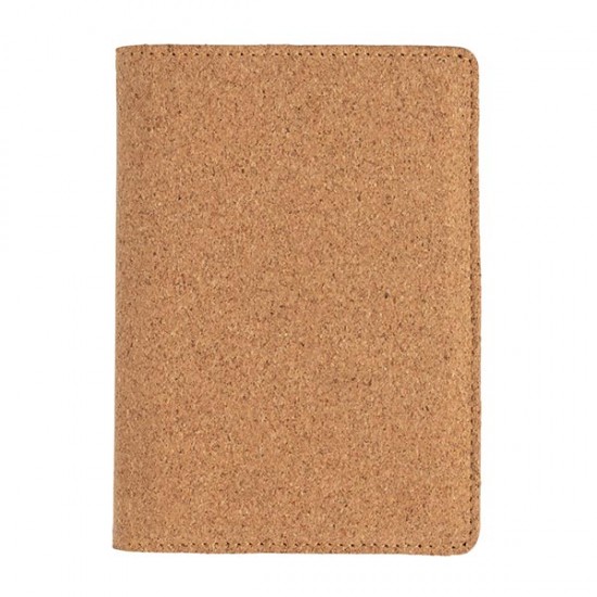 ECO Cork secure RFID passport cover, brown