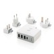 Travel adapter wireless powerbank, white