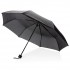 21" manual open umbrella with tote bag, black