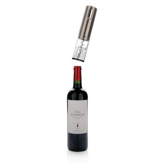 Electric wine opener - USB rechargeable, grey