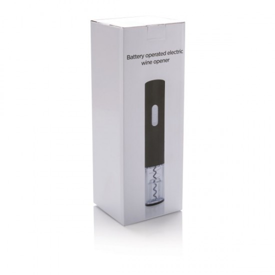 Electric wine opener - battery operated, black
